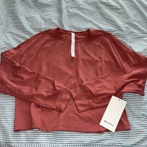lululemon athletica Red Crop Top